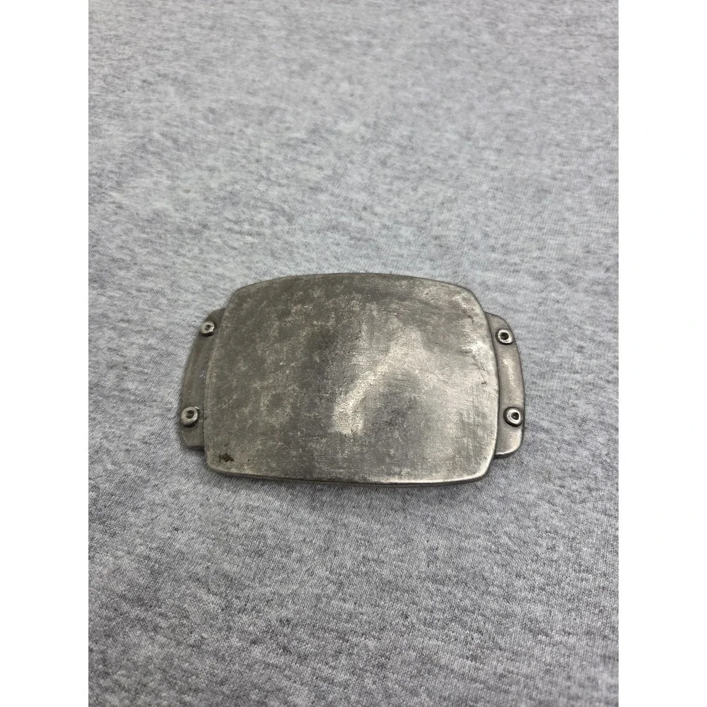 Antique Blank Military Style Riveted Metal Belt Buckle Custom